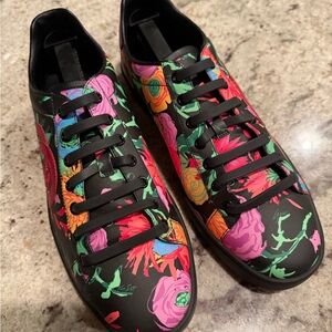 Gucci x Ken Scott Floral Ace Sneakers